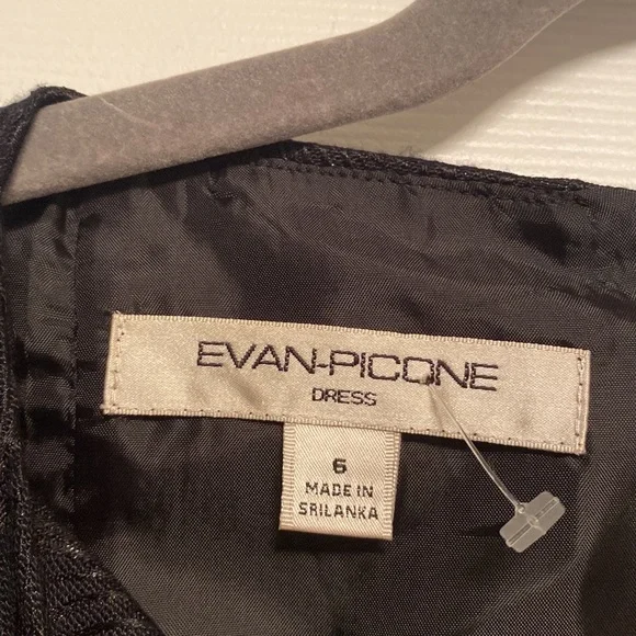Brand New Evan-Picone Black Dress…size 6 - Picture 3 of 5